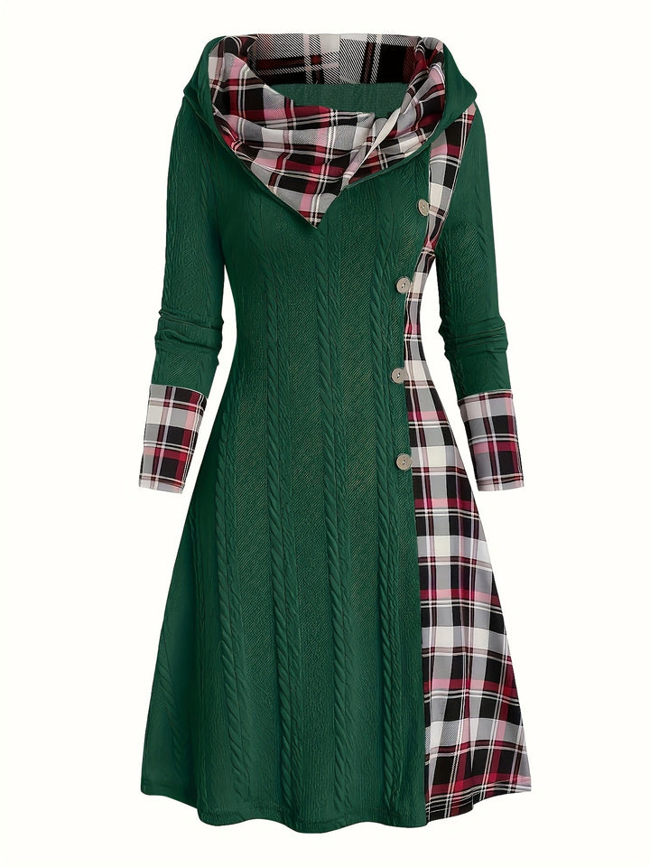 Highland Plaid Knit Dress