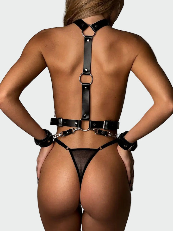 Dominion Leather Bondage Harness Set
