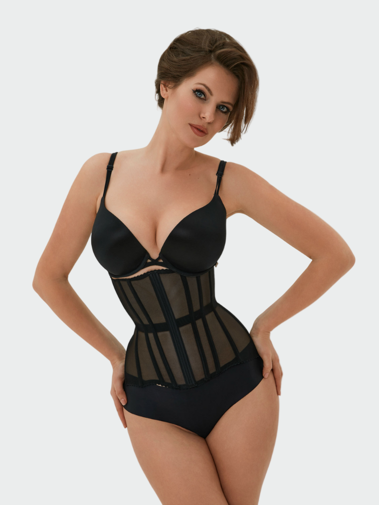 Celestia Nude Mesh Corset