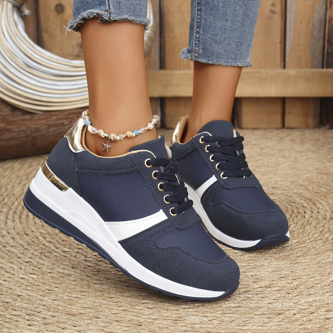 Metallic Accent Sneakers