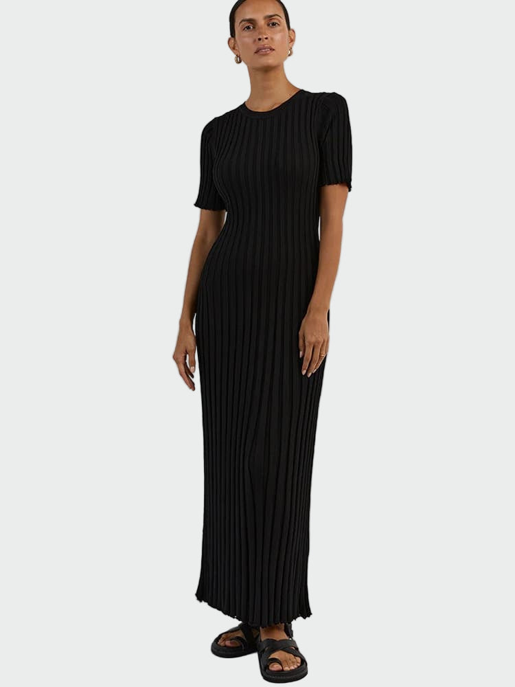 Casual Striped Maxi Dress