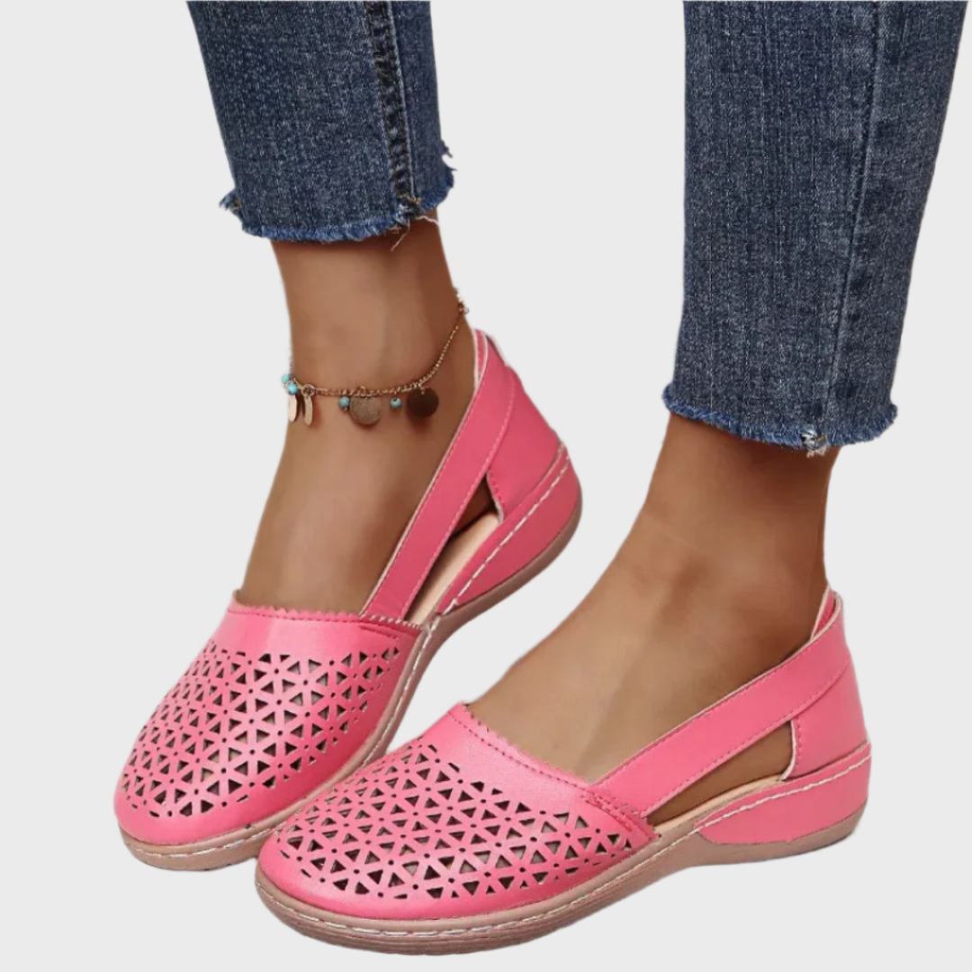 Breezy Cutout Comfort Flats