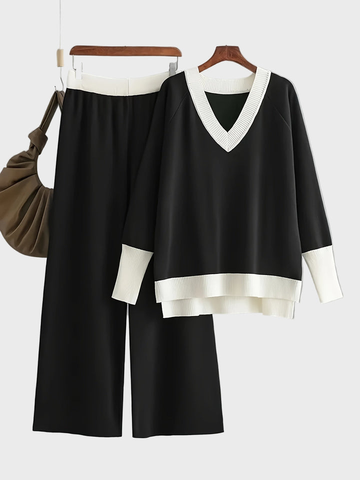 Chic Houndstooth Lounge Set