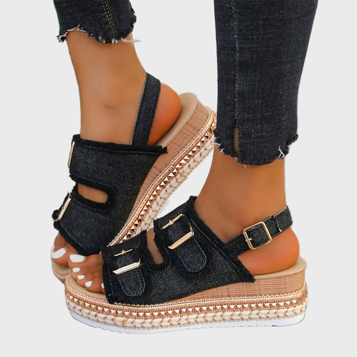 Casual Denim Wedges
