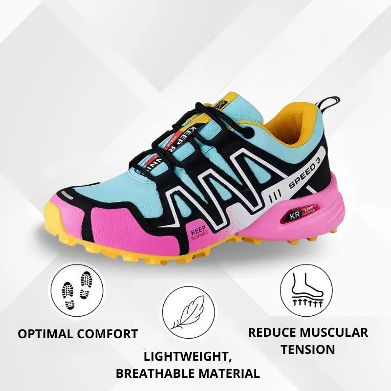 Vibrant Outdoor Trail Sneakers