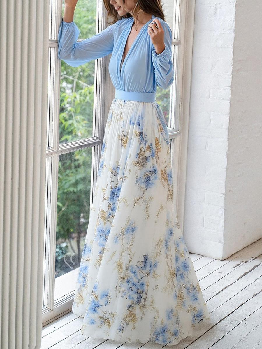 Soft Horizon Garden Dress