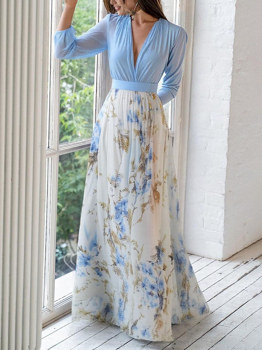 Soft Horizon Garden Dress