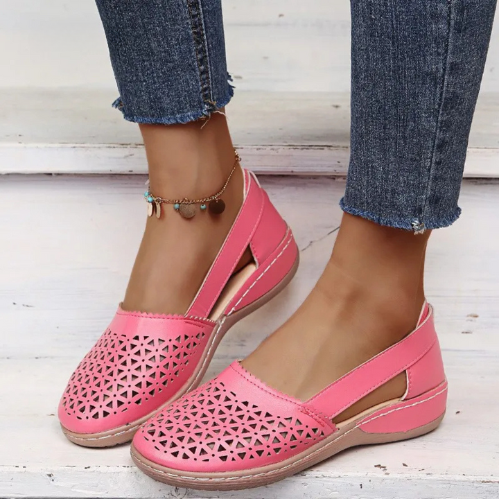 Breezy Comfort Cutout Flats