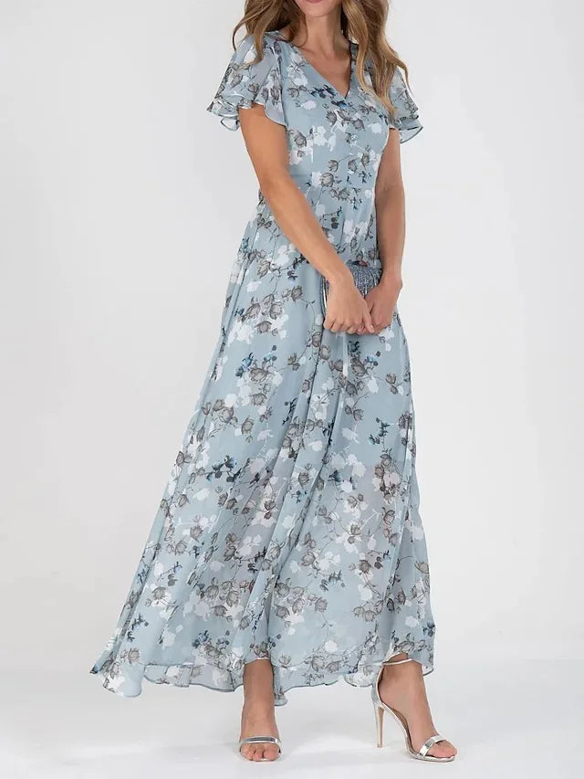 Romantic Breeze Floral Gown