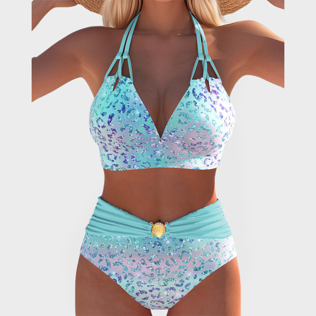 Sexy Bikini with Printed Bra