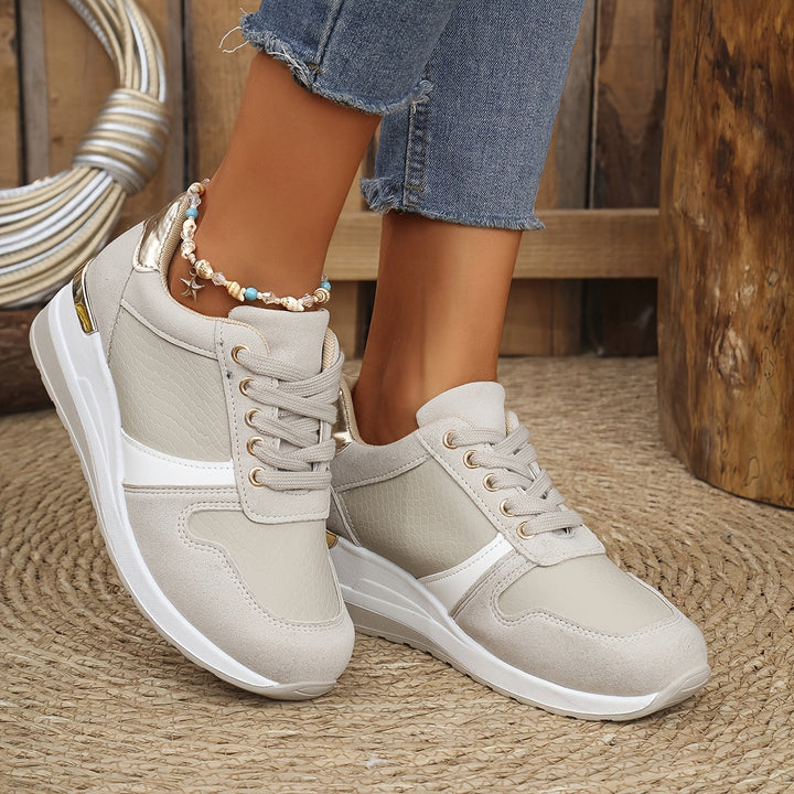 Metallic Accent Sneakers