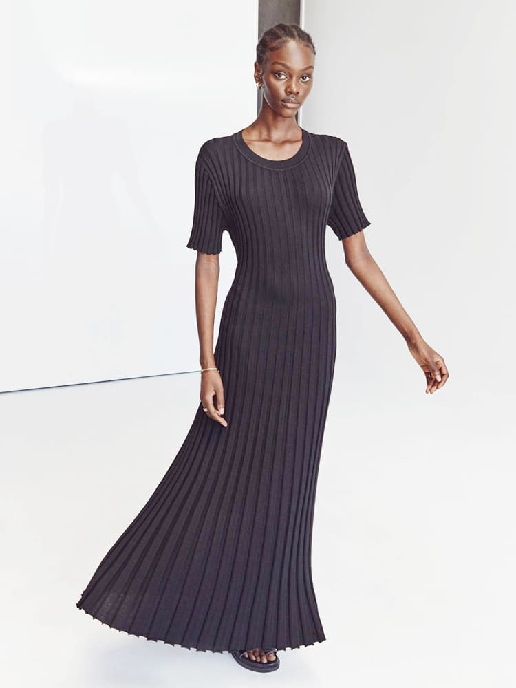 Casual Striped Maxi Dress