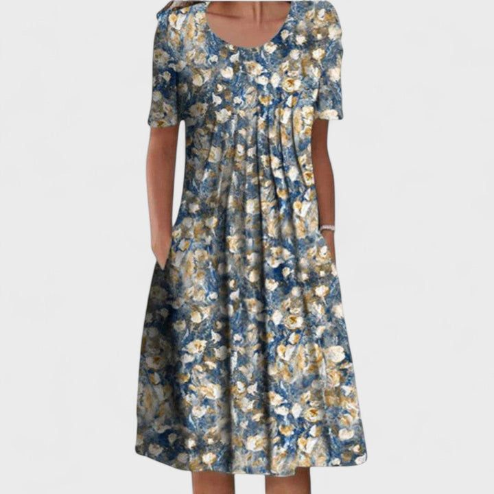 Elegant dress with stomach coverage