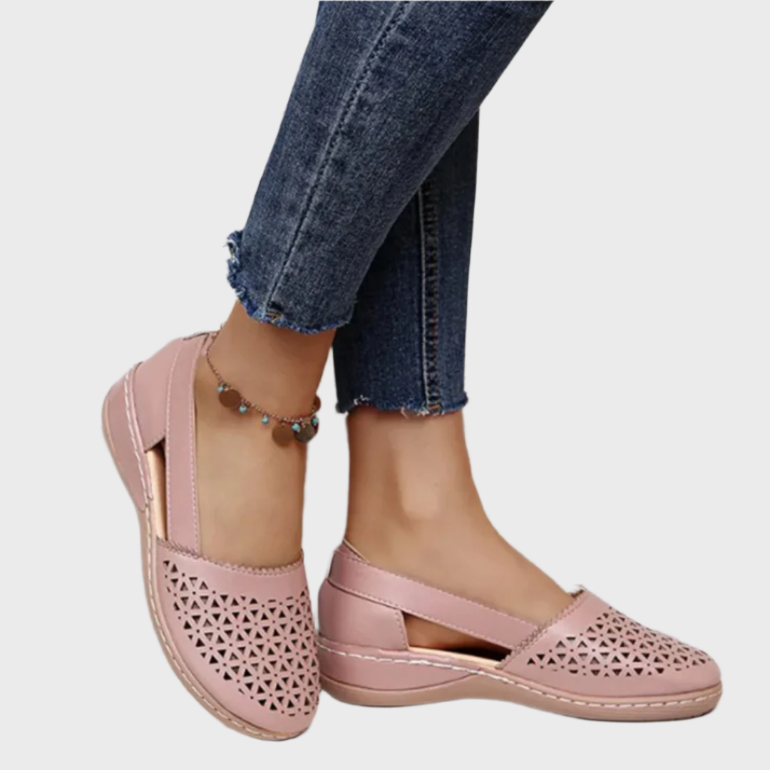 Breezy Cutout Comfort Flats