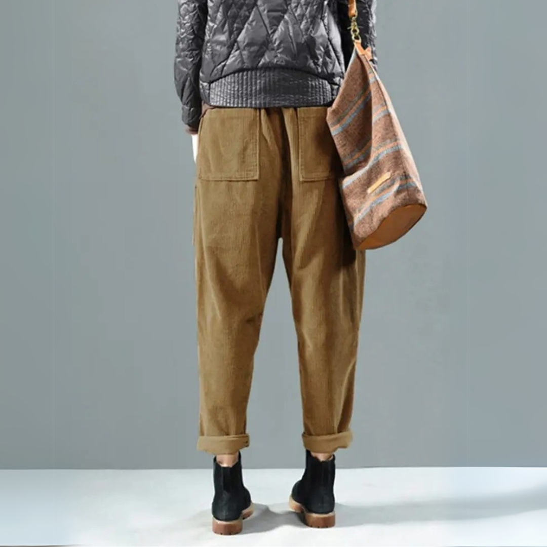 Autumn Corduroy Relaxed Pants