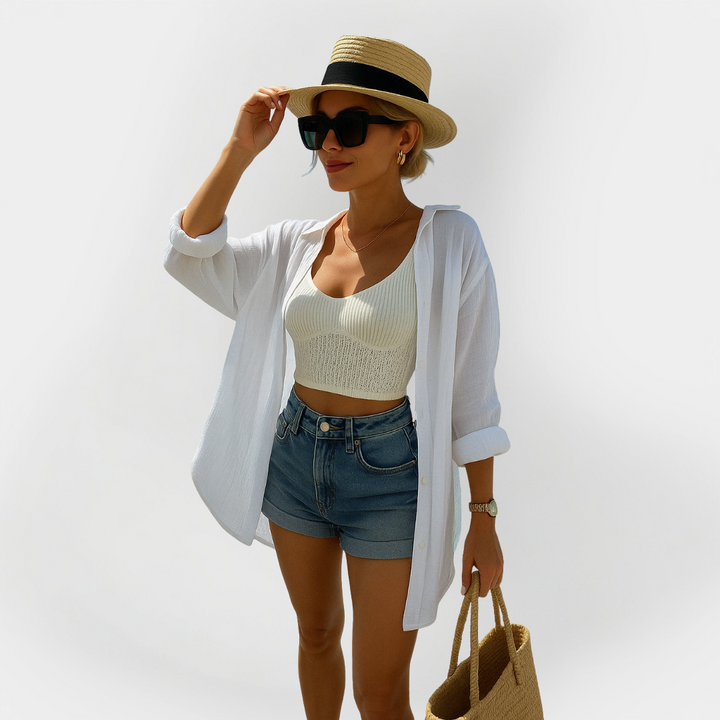 Beach Shirt with Eye Design