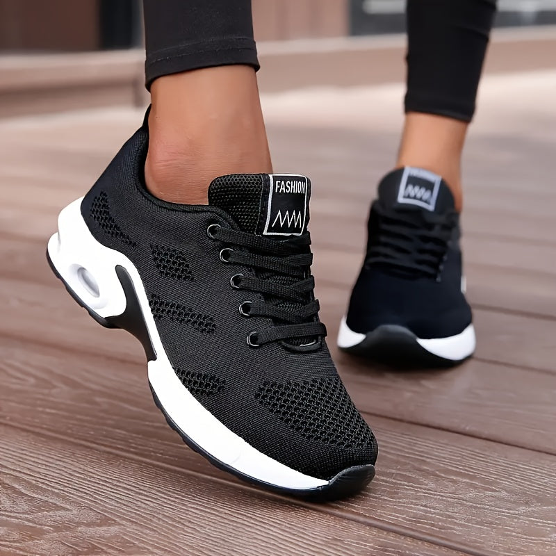 AeroFlex White Air-Cushion Sneakers