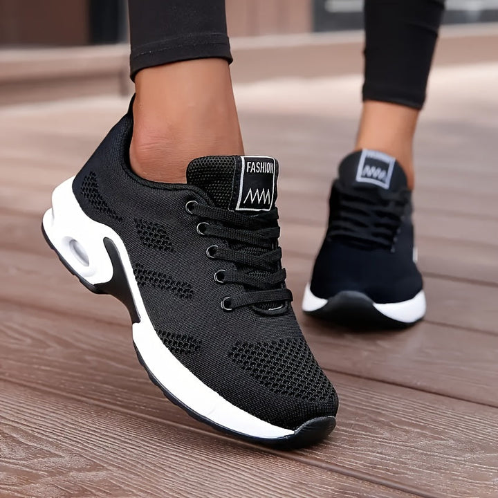AeroFlex White Air-Cushion Sneakers