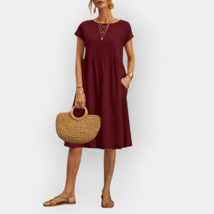 Midi Dress with Clean Lines