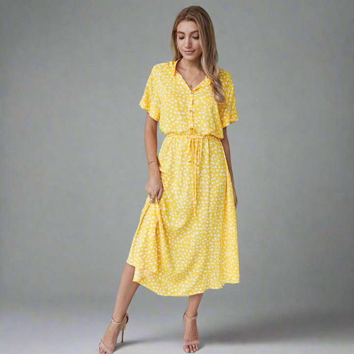 Summer Dress Made of Fine Fabric