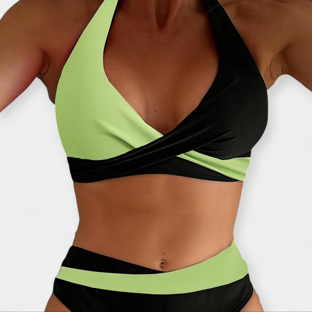 Bikini with Cross Neckline