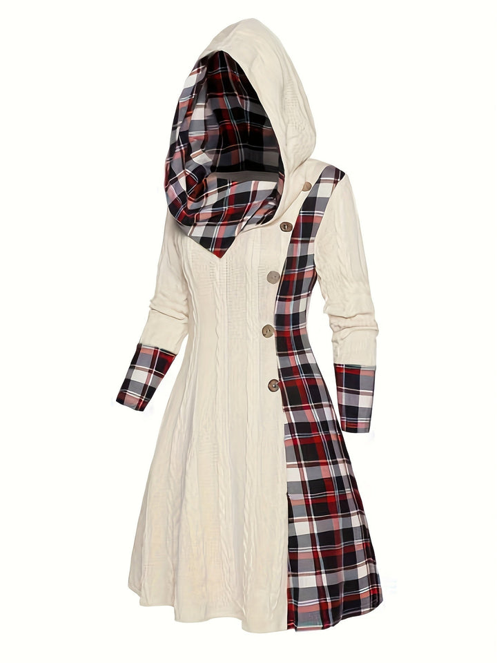 Highland Plaid Knit Dress