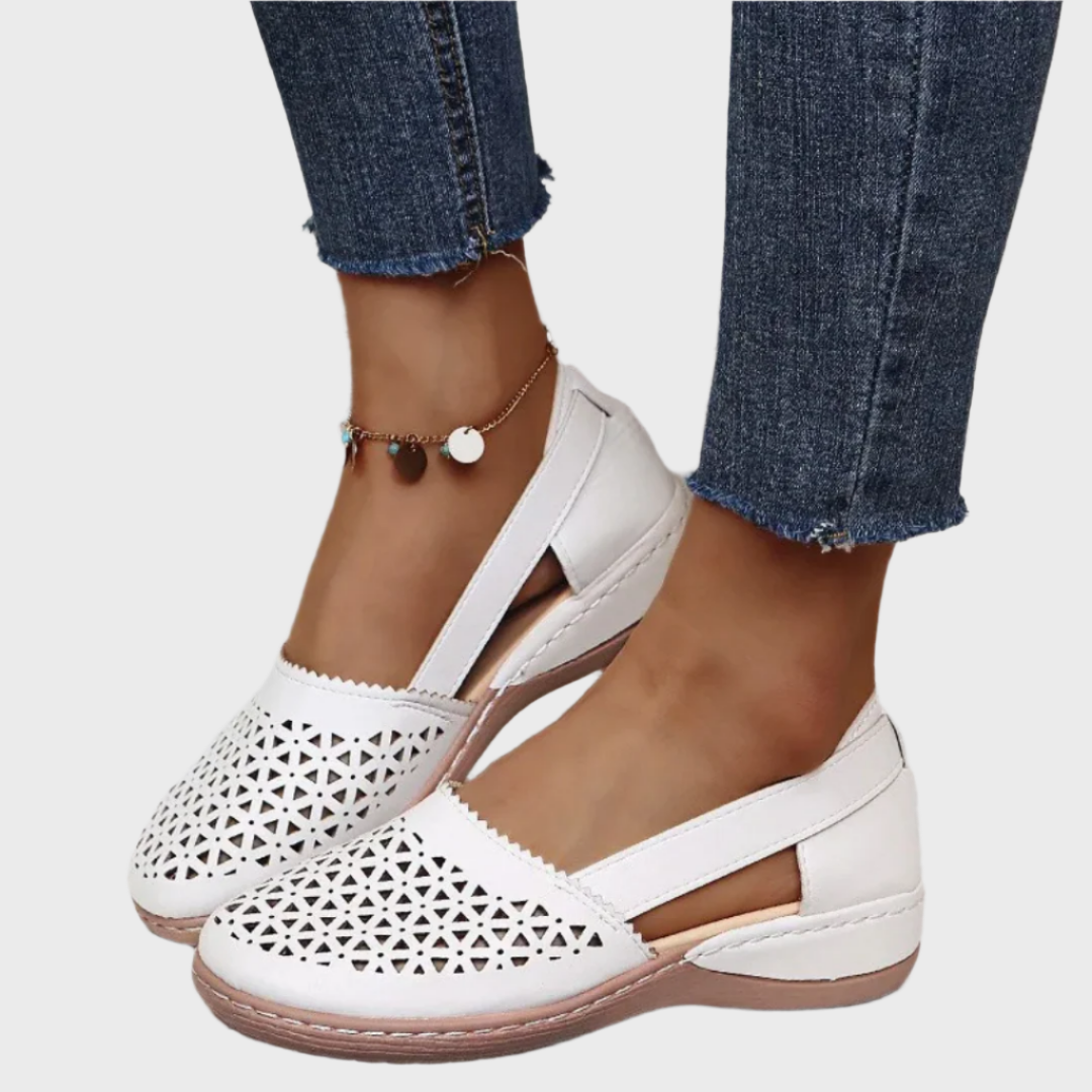 Breezy Cutout Comfort Flats