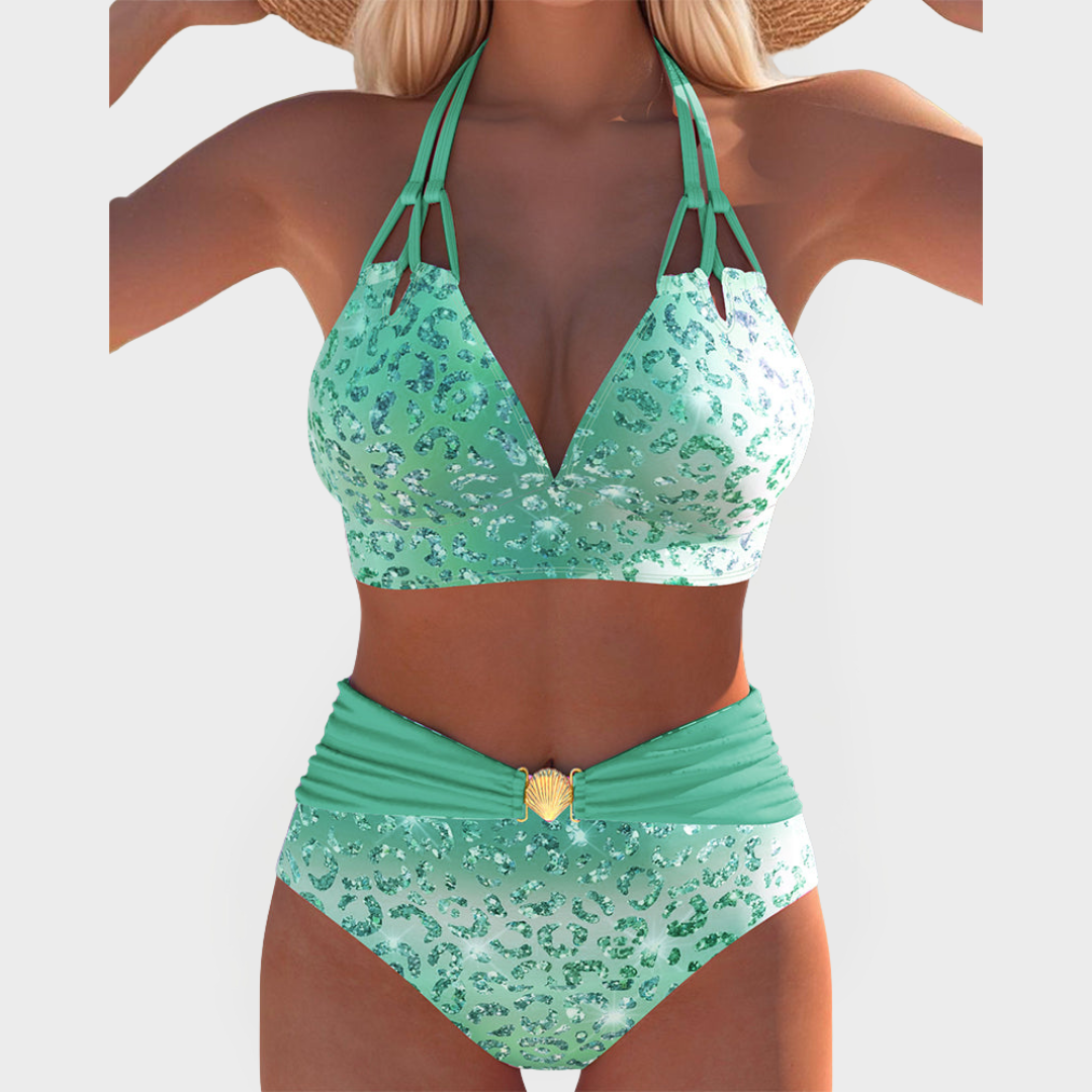 Sexy Bikini with Printed Bra