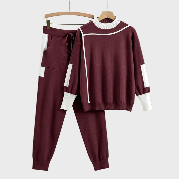 Charcoal Grey Knit Loungewear Set