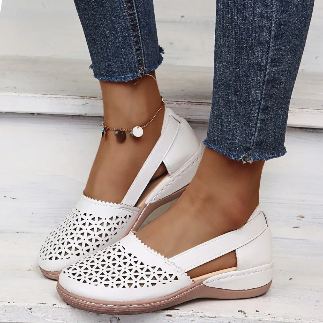 Breezy Comfort Cutout Flats