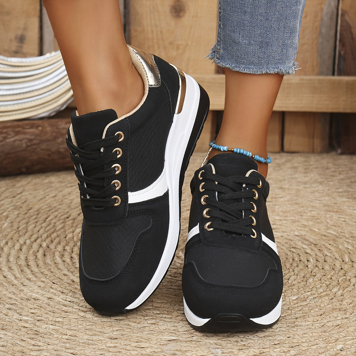 Metallic Accent Sneakers