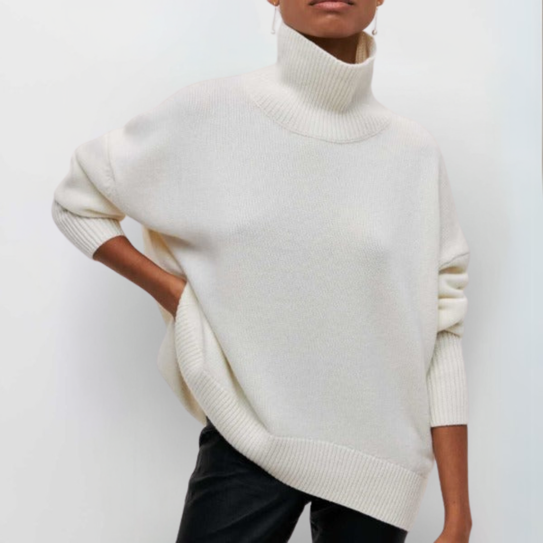 Arctic Sky Oversized Turtleneck Sweater