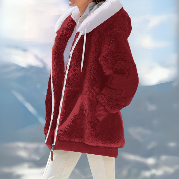 Arctic Bliss Faux Fur Hoodie