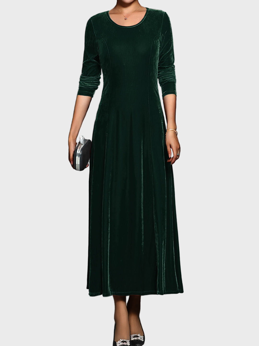 Royal Velvet Elegance Maxi Dress