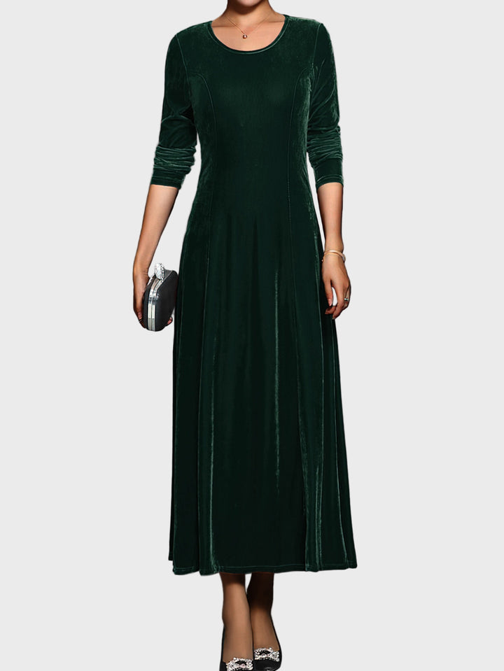 Royal Velvet Elegance Maxi Dress