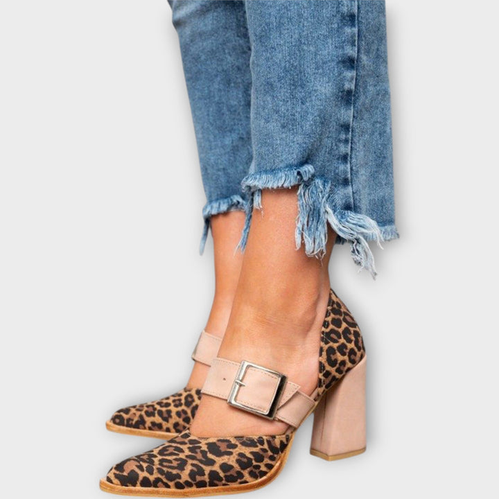 Lion Sandals with Sturdy Heel