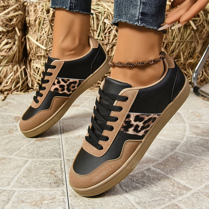 Urban Leopard Accent Sneakers
