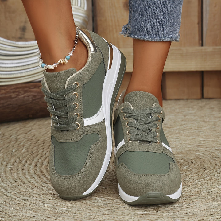 Metallic Accent Sneakers