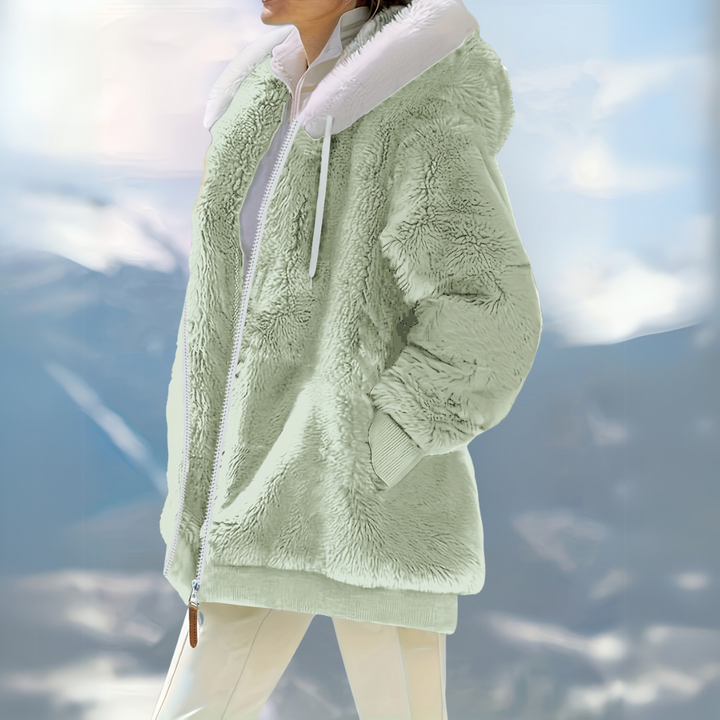 Arctic Bliss Faux Fur Hoodie