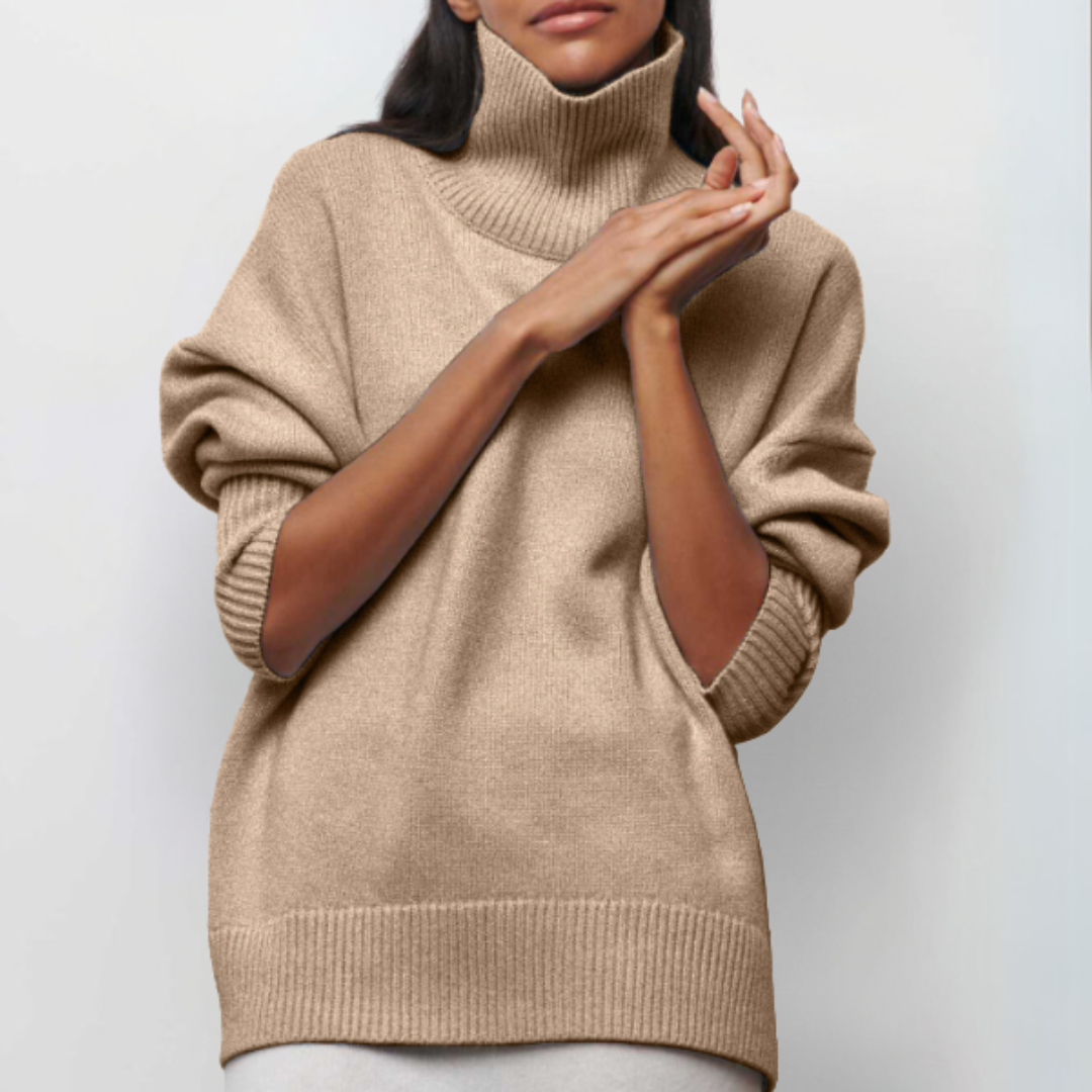 Arctic Sky Oversized Turtleneck Sweater
