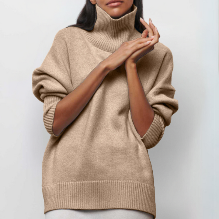 Arctic Sky Oversized Turtleneck Sweater