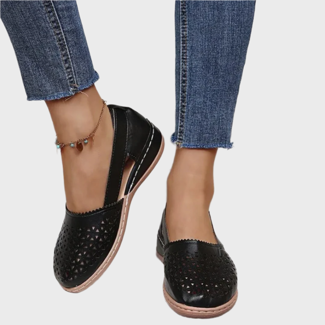 Breezy Cutout Comfort Flats