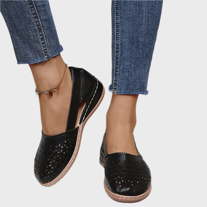 Breezy Cutout Comfort Flats