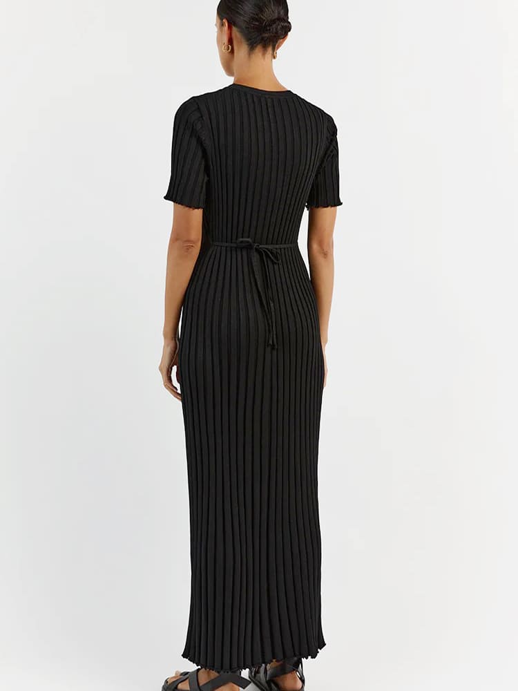 Casual Striped Maxi Dress