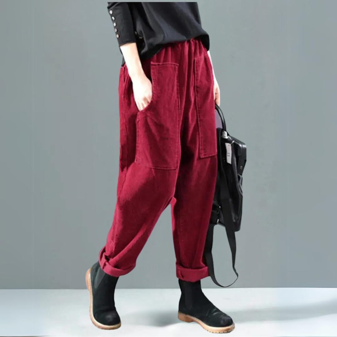 Autumn Corduroy Relaxed Pants
