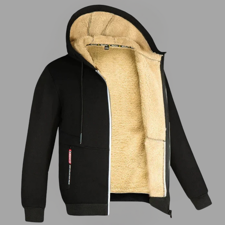 Arctic Navy Sherpa-Lined Hoodie