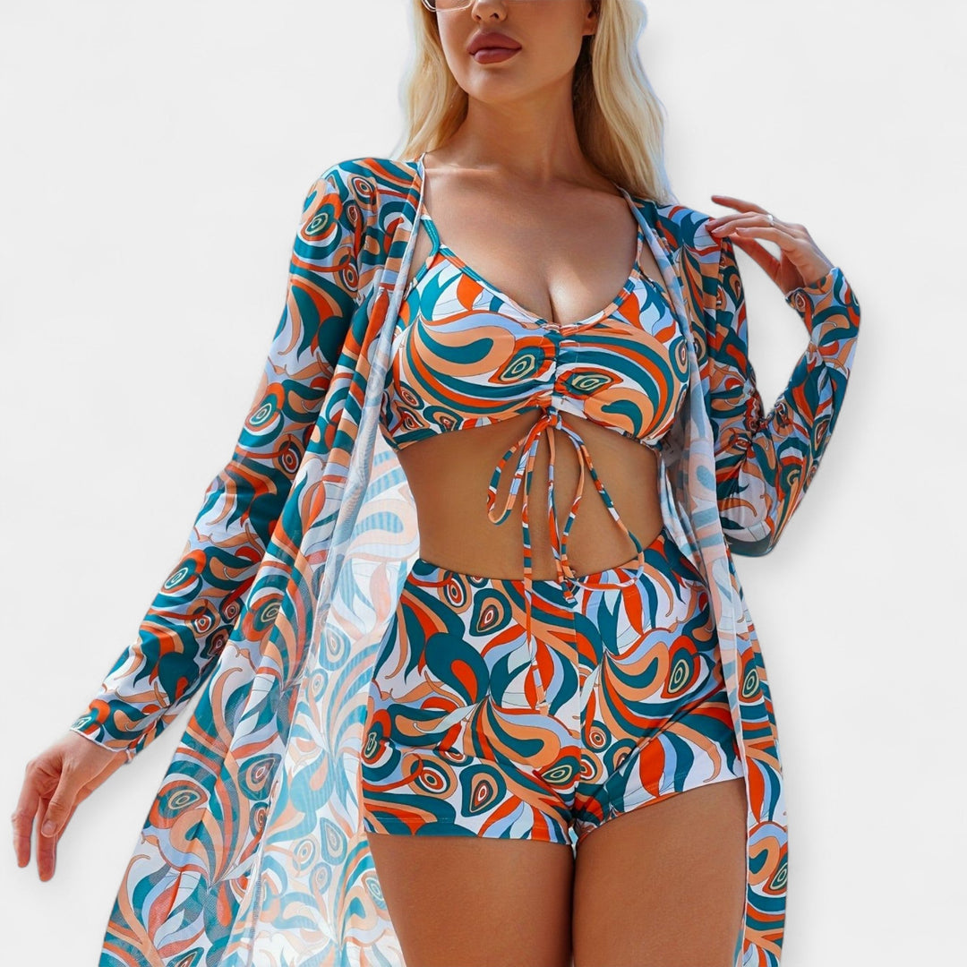 High-Waist Bikini and Beachwear