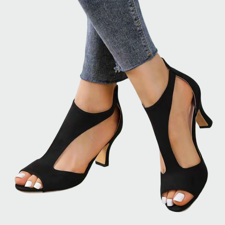 sleek allure cutout heels