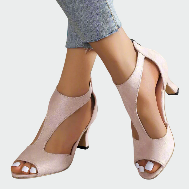 sleek allure cutout heels