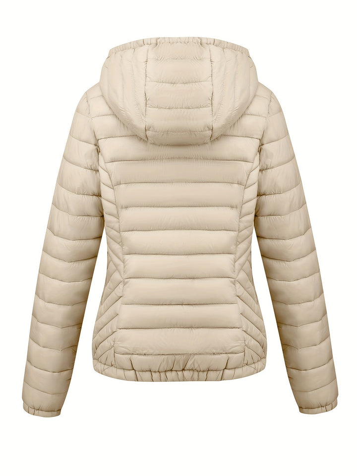 Amber Glow Puffer Jacket